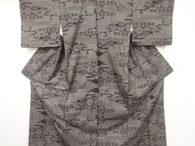 JAPANESE KIMONO / DORO OSHIMA TSUMUGI (9 maruki)